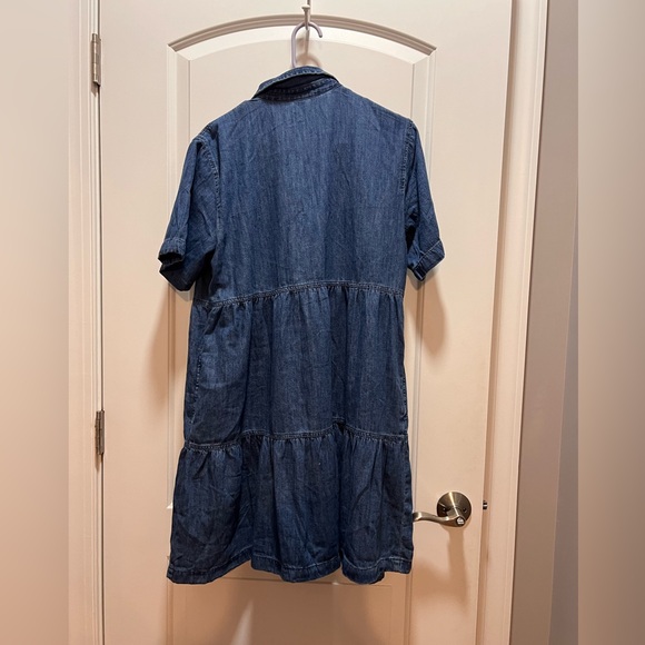 GAP Denim Tiered Mini Dress - Picture 2 of 6